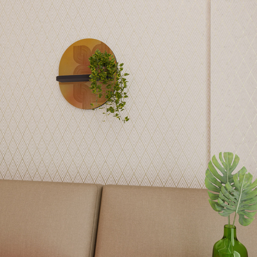 STRENGTHENING RELATION Ovales Kunstregal in Schwarz