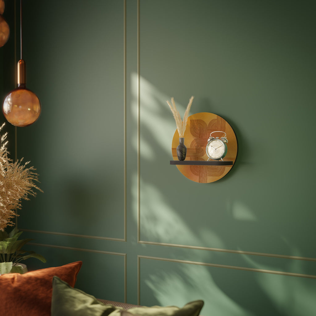 STRENGTHENING RELATION Rundes Kunstregal in Schwarz