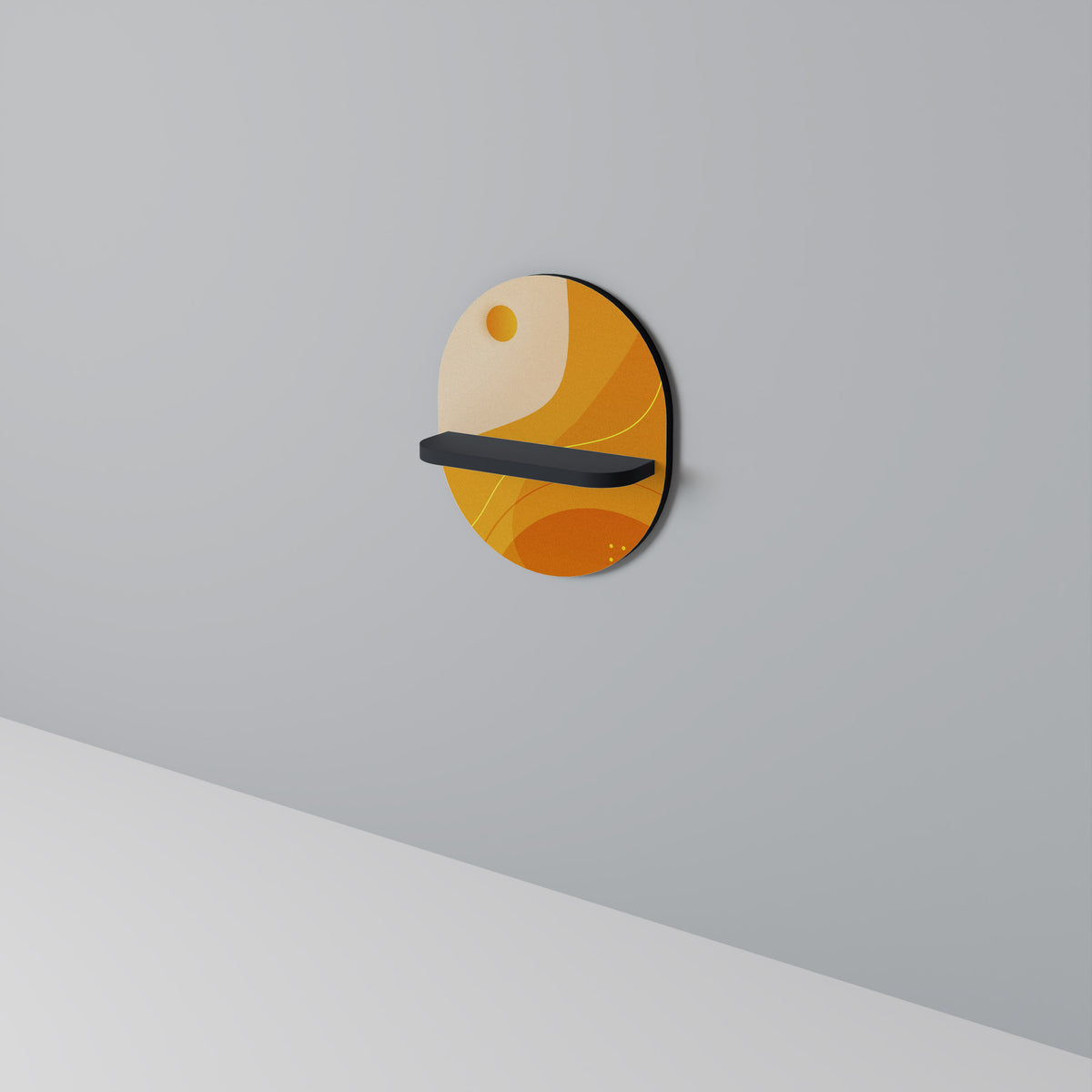 ORANGE ARRANGEMENT Art Shelf