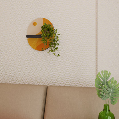 ORANGE ARRANGEMENT Dekoratives Wandregal