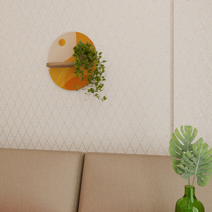 ORANGE ARRANGEMENT Dekoratives Wandregal
