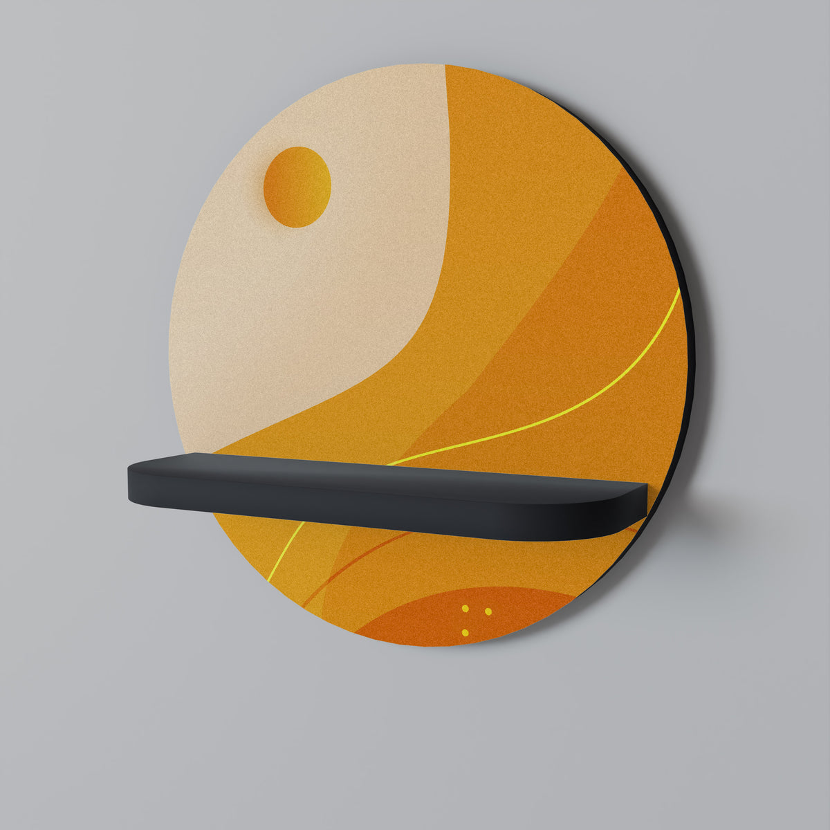 ORANGE ARRANGEMENT Art Shelf