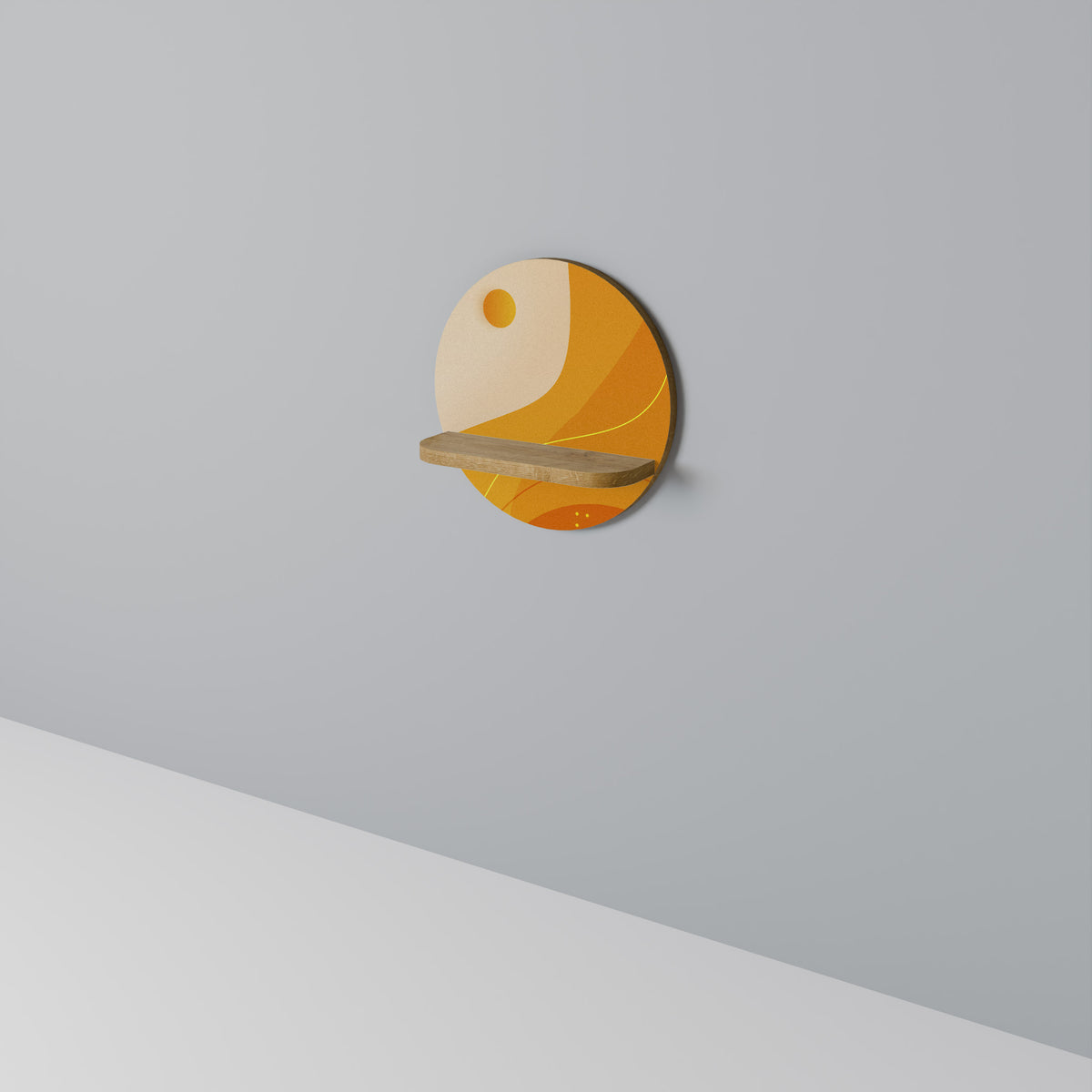 ORANGE ARRANGEMENT Art Shelf