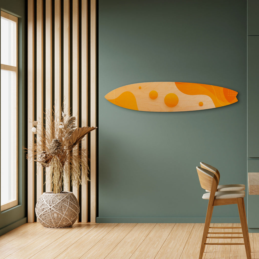 ORANGE ARRANGEMENT Deko-Surfboard