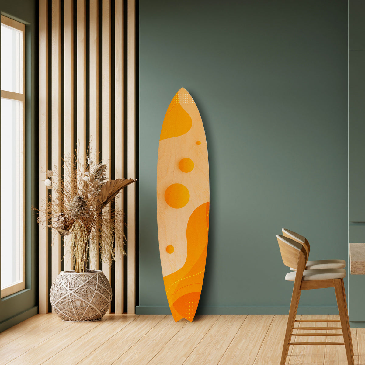 ORANGE ARRANGEMENT Deko-Surfboard