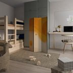 ORANGE ARRANGEMENT Dekorativer Paravent - 3-teilig