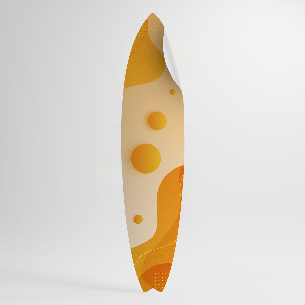 ORANGE ARRANGEMENT Surfboard-Wandsticker