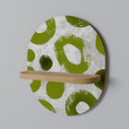 GREEN RHAPSODY Ovales Kunstregal in Eiche-Optik