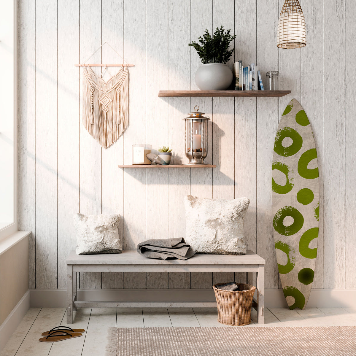 GREEN RHAPSODY Deko-Surfboard