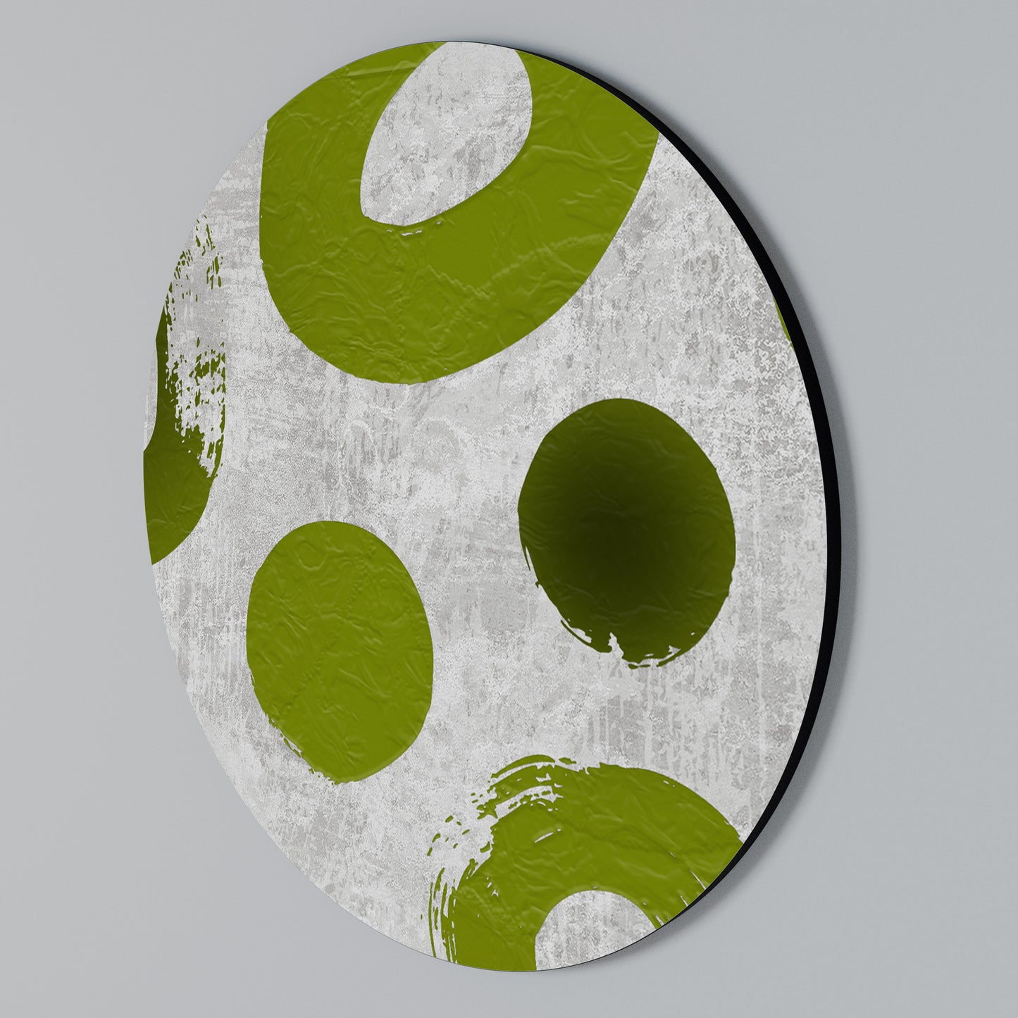 GREEN RHAPSODY Rundes Wandbild