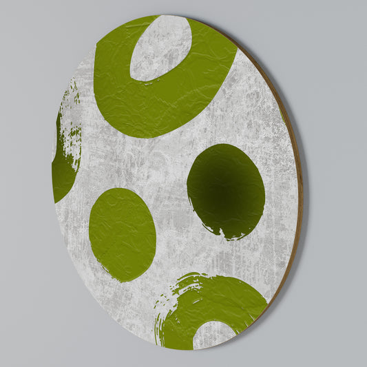 GREEN RHAPSODY Rundes Wandbild