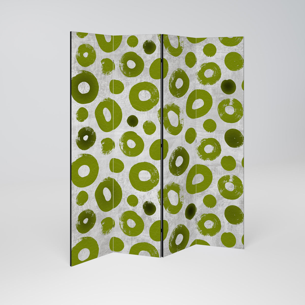 GREEN RHAPSODY 4-teiliger Paravent