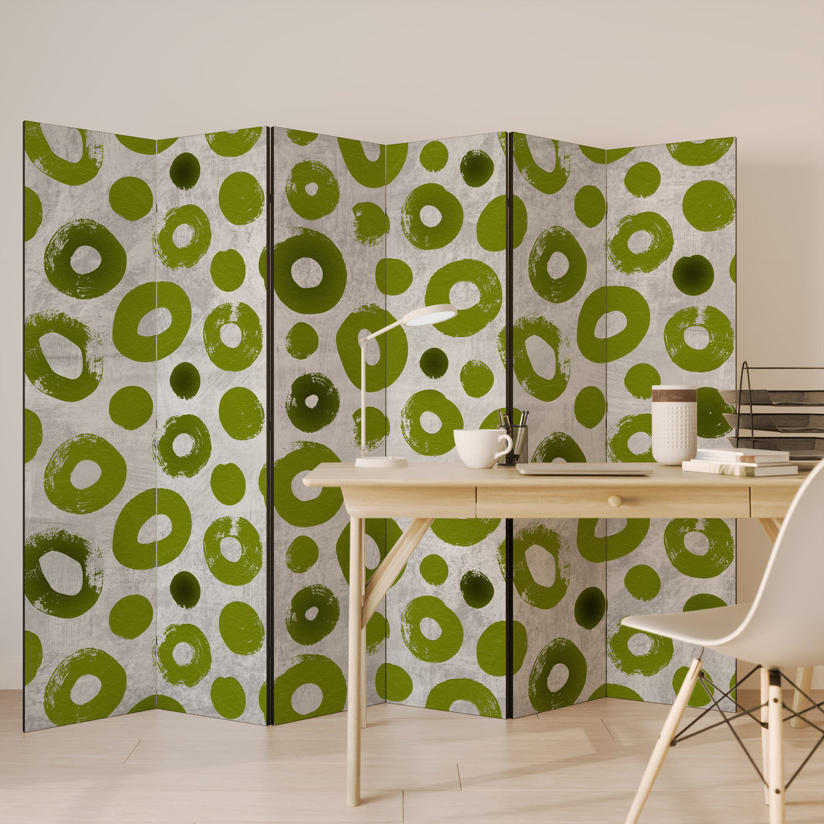 GREEN RHAPSODY 6-teiliger Paravent