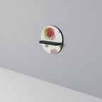 COLORFUL COSMOS Ovales Kunstregal in Schwarz