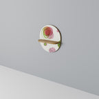 COLORFUL COSMOS Ovales Kunstregal in Eiche-Optik