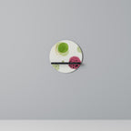 COLORFUL COSMOS Rundes Kunstregal in Schwarz