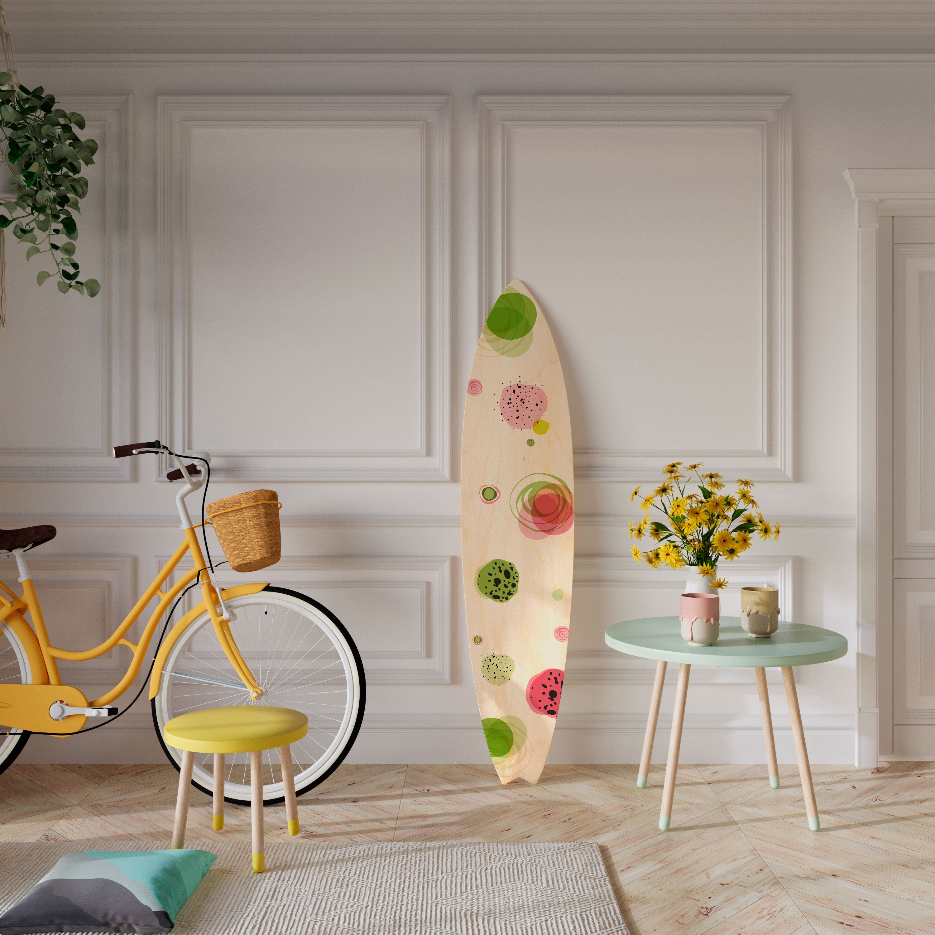 COLORFUL COSMOS Deko-Surfboard
