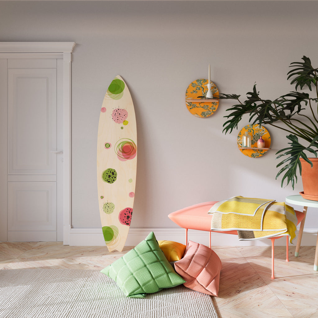 COLORFUL COSMOS Deko-Surfboard