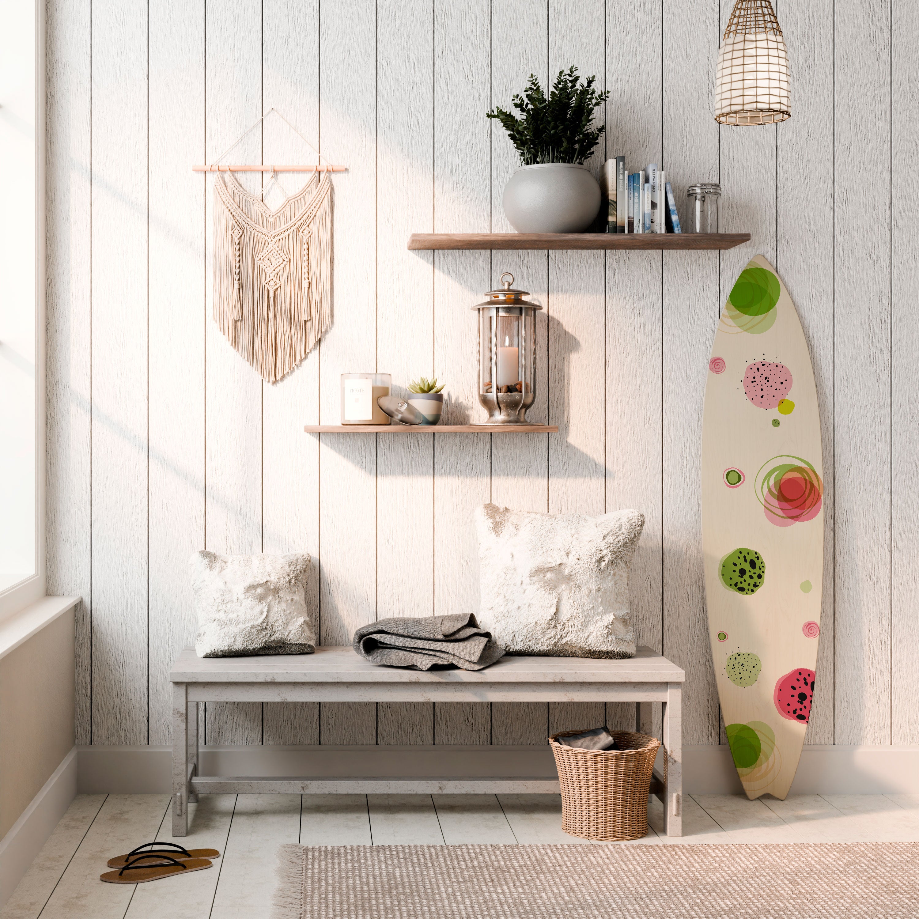 COLORFUL COSMOS Deko-Surfboard