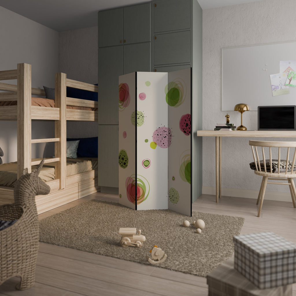 COLORFUL COSMOS Dekorativer Paravent - 3-teilig