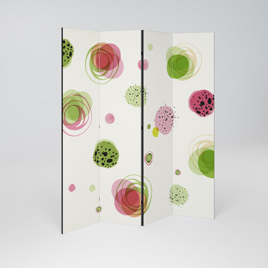 COLORFUL COSMOS 4-Panel Room Divider