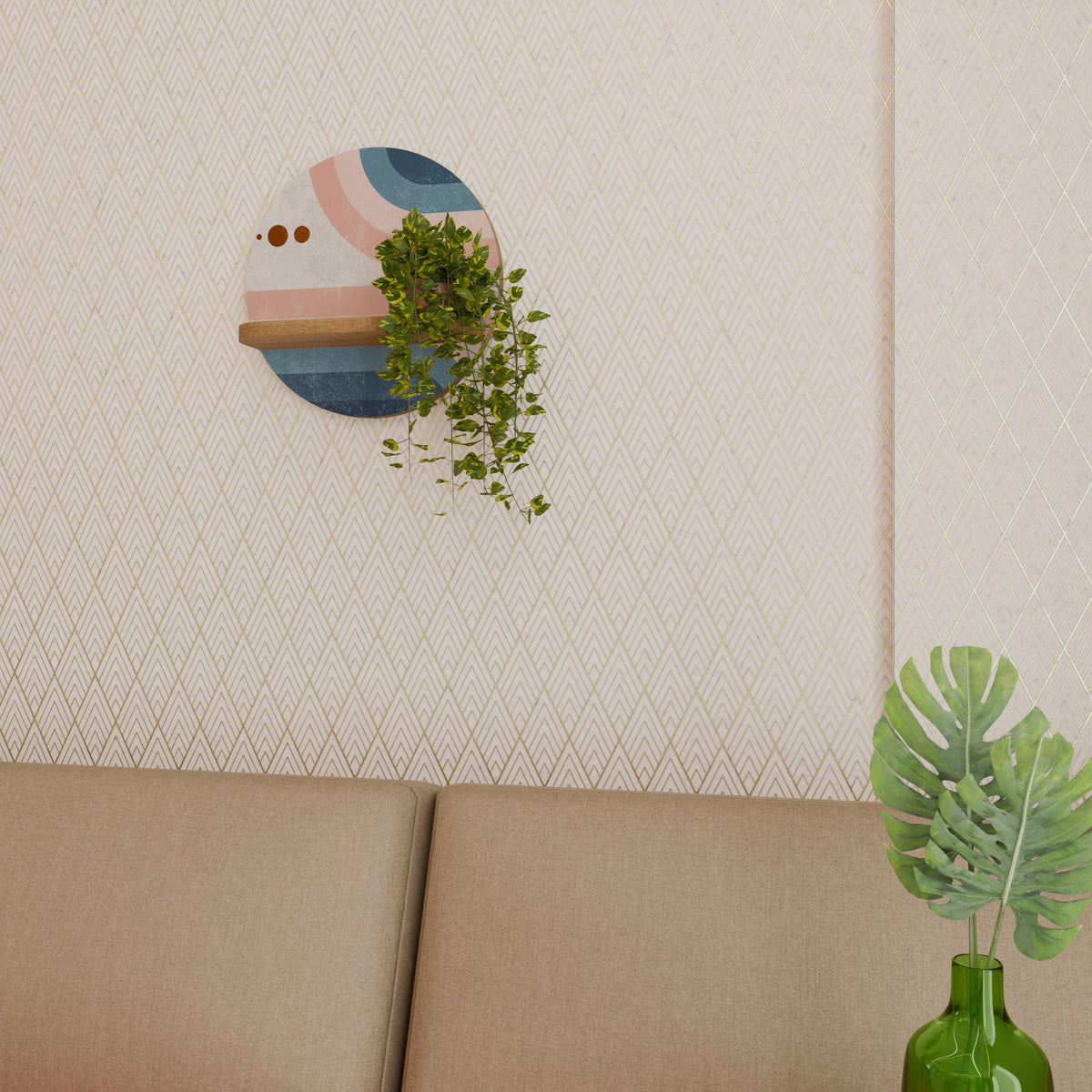 TWO HALVES Art Shelf