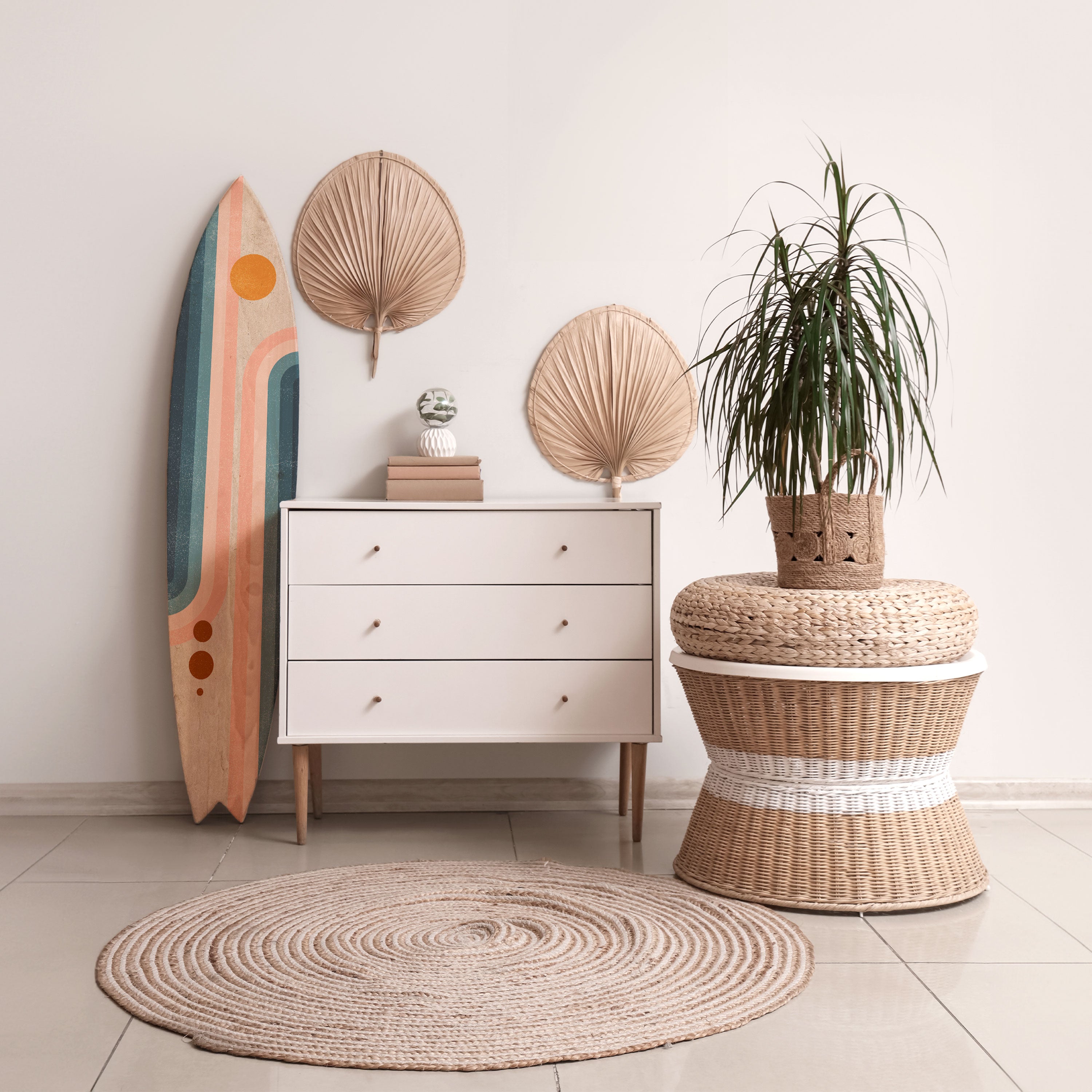 TWO HALVES Deko-Surfboard