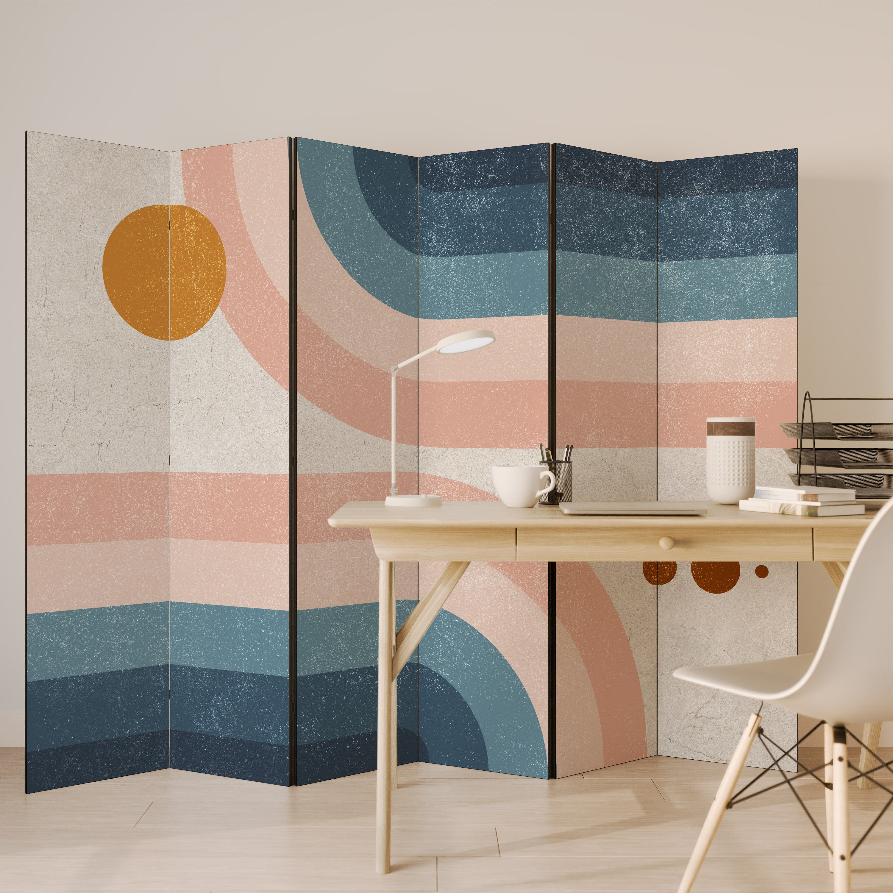 TWO HALVES 6-teiliger Paravent