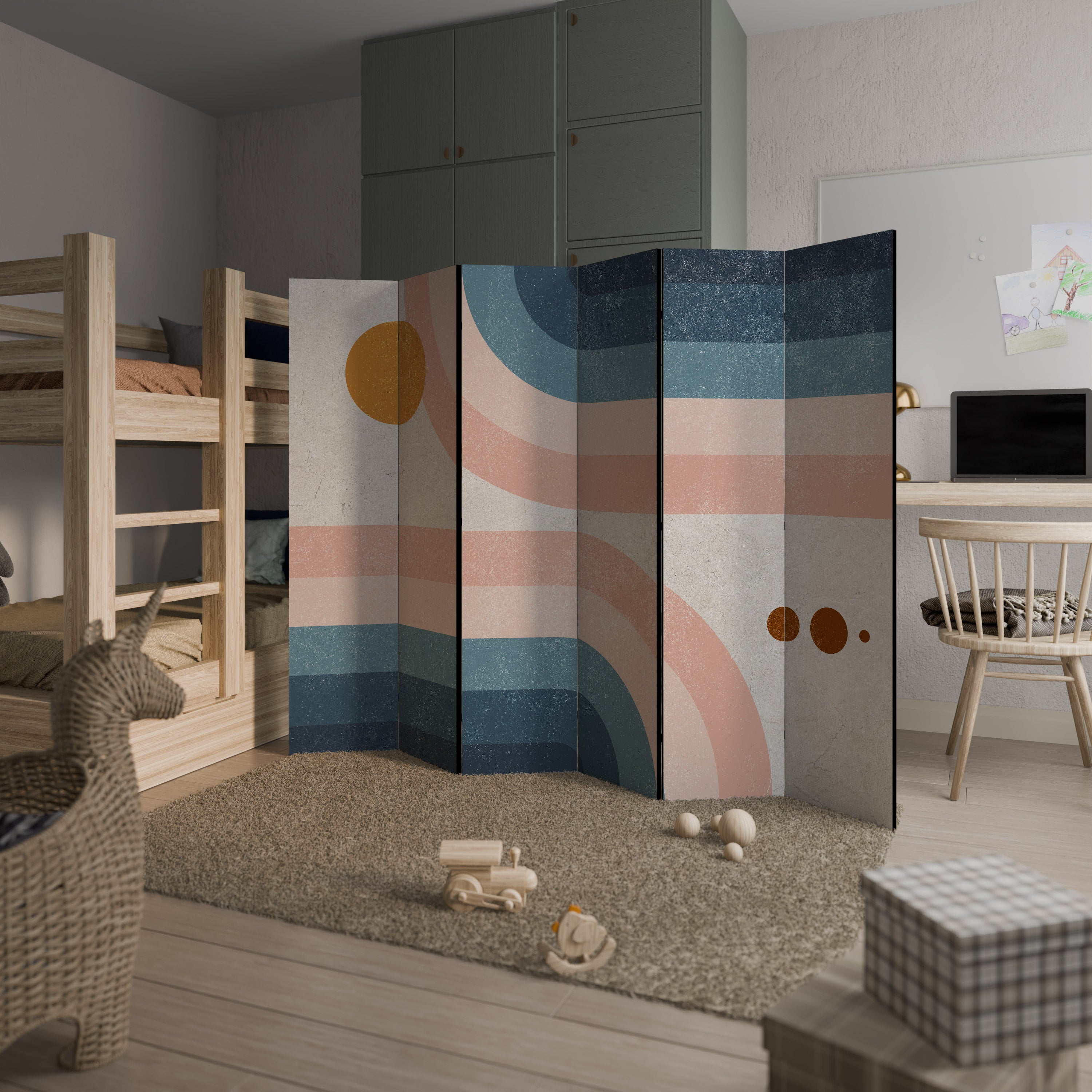 TWO HALVES 6-teiliger Paravent