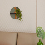 SIMPLE SOLUTIONS Ovales Kunstregal in Schwarz