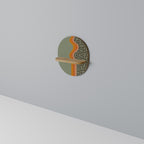 SIMPLE SOLUTIONS Ovales Kunstregal in Eiche-Optik