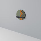 SIMPLE SOLUTIONS Rundes Kunstregal in Schwarz