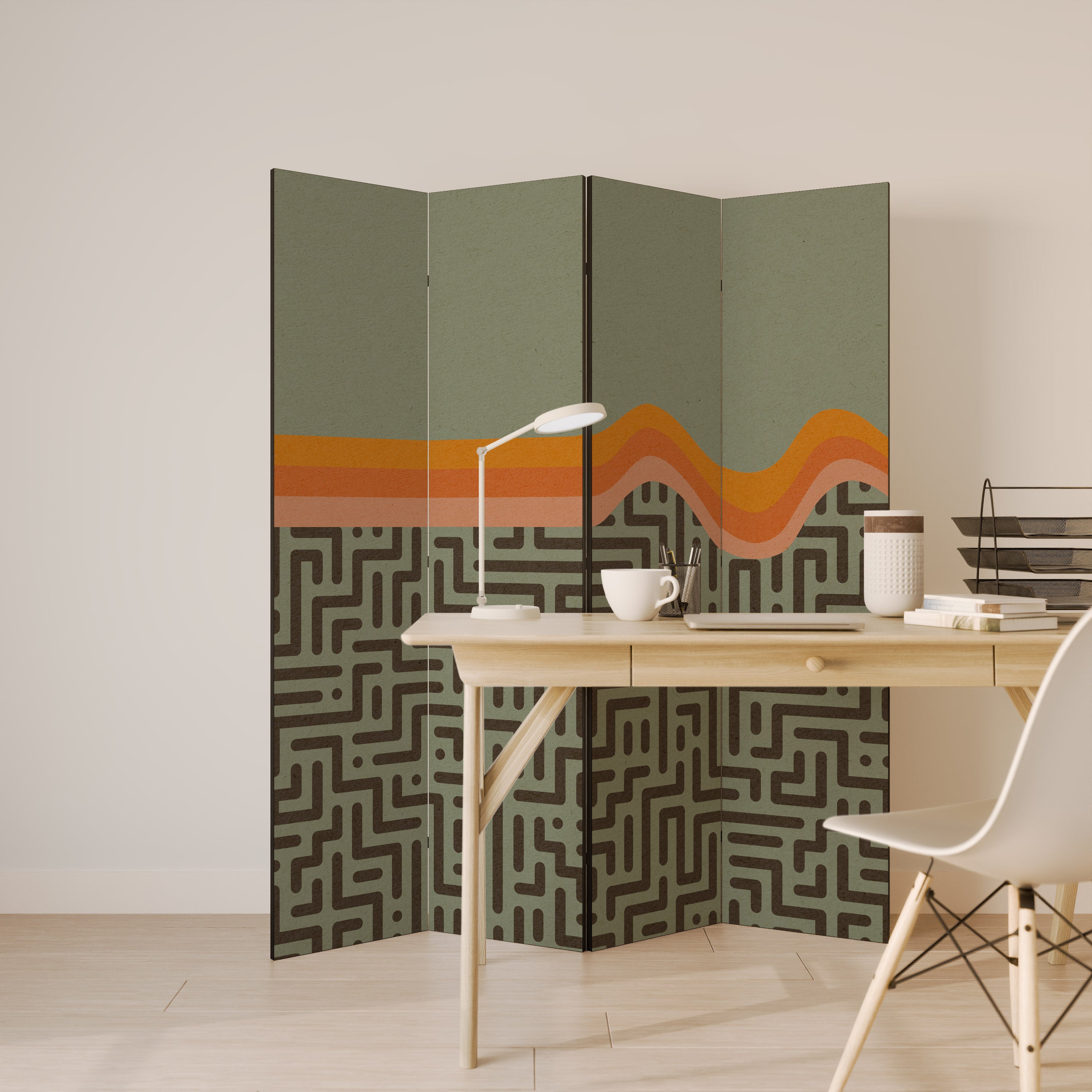 SIMPLE SOLUTIONS 4-Panel Room Divider