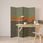 SIMPLE SOLUTIONS Dekorativer Paravent - 4-teilig
