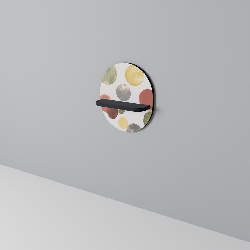 FLEETING HAPPINESS Ovales Kunstregal in Schwarz