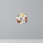 FLEETING HAPPINESS Rundes Kunstregal in Eiche-Optik