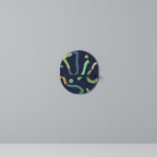 CONTRAST DANCE Ovales Kunstregal in Schwarz