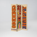 GROOVY POSTERS Dekorativer Paravent - 3-teilig