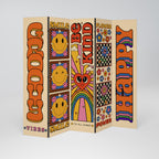 GROOVY POSTERS Dekorativer Paravent - 5-teilig