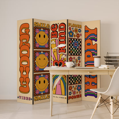 GROOVY POSTERS 5-teiliger Paravent