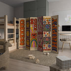 GROOVY POSTERS Dekorativer Paravent - 6-teilig