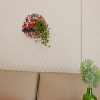 ROCKING LOVE Rundes Kunstregal in Schwarz