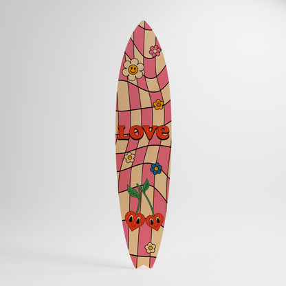 ROCKING LOVE Deko-Surfboard
