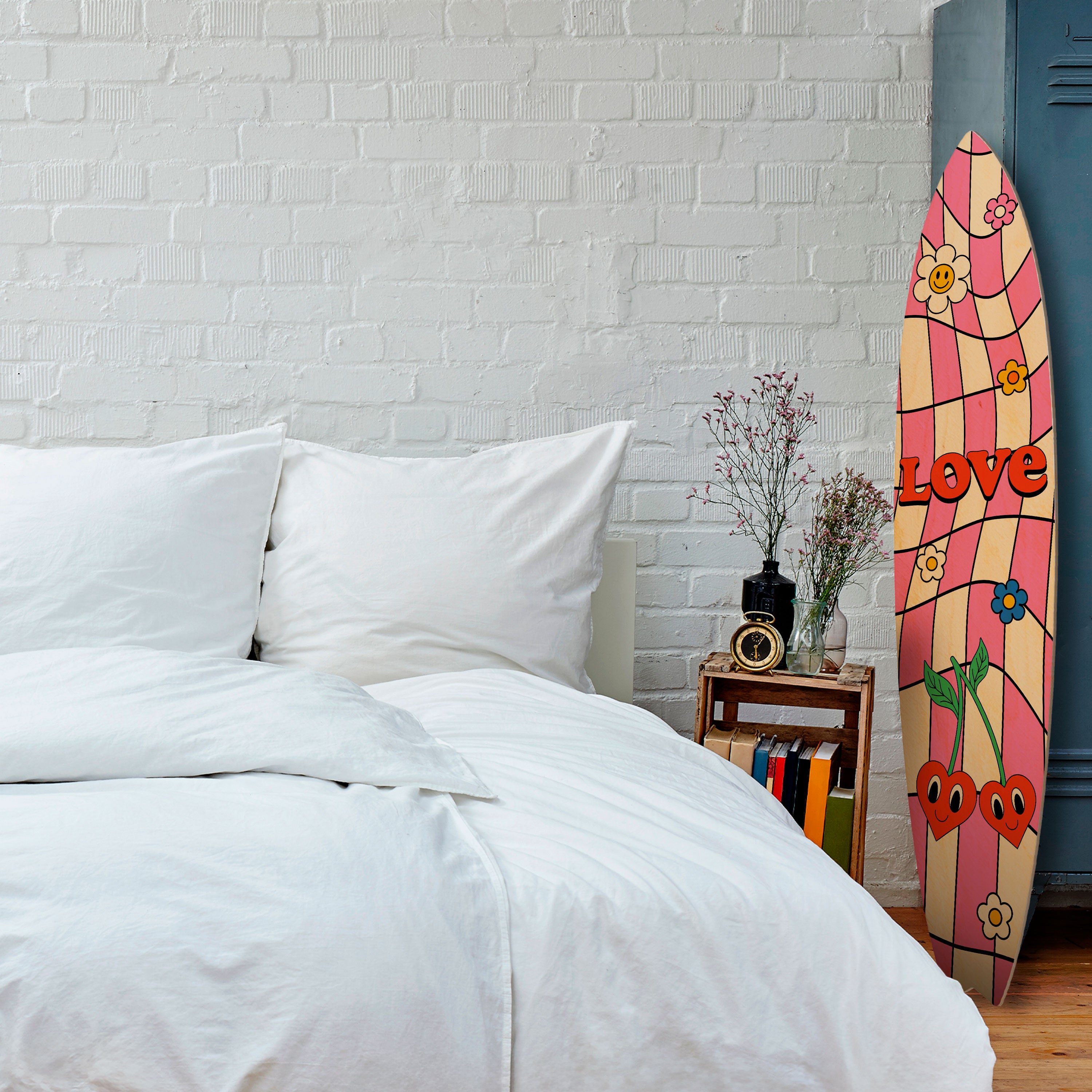 ROCKING LOVE Deko-Surfboard