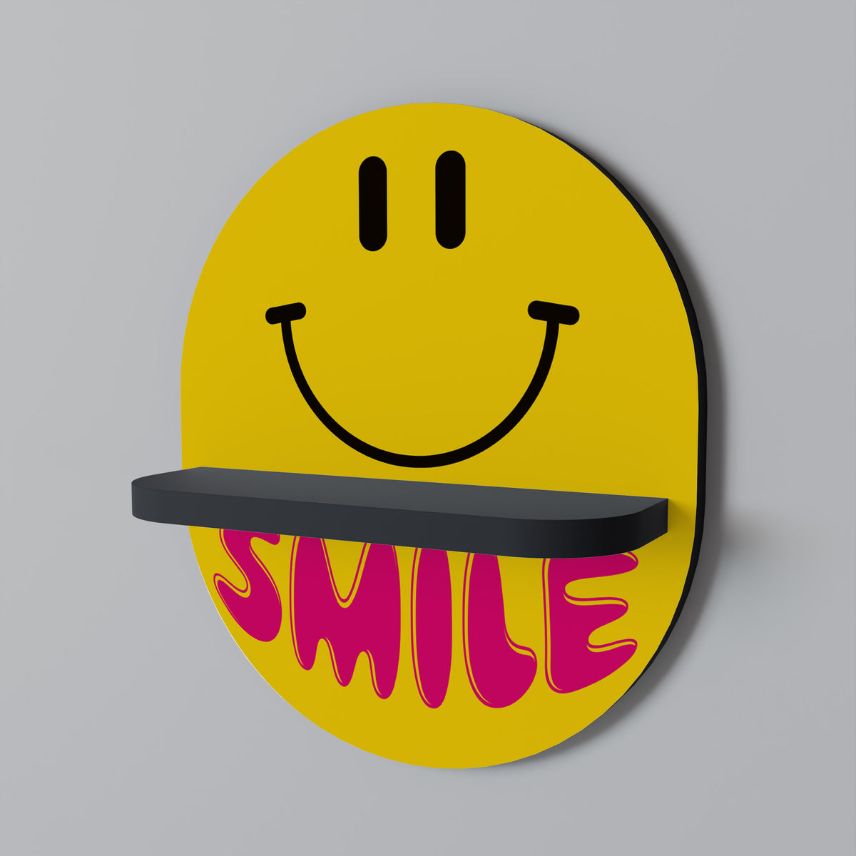 KEEP SMILING Dekoratives Wandregal