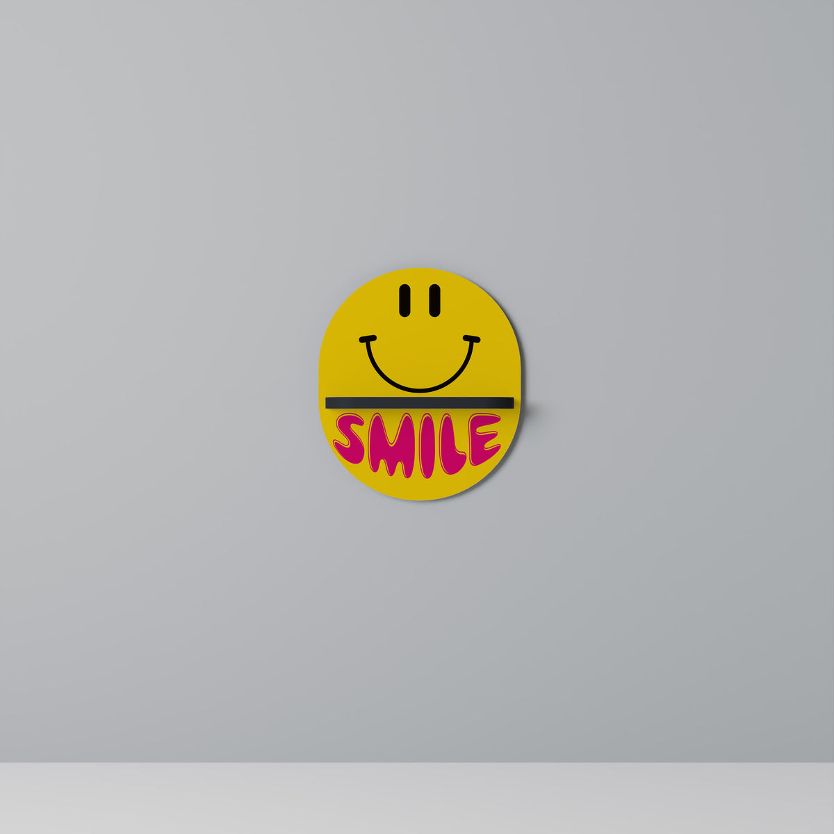 KEEP SMILING Dekoratives Wandregal