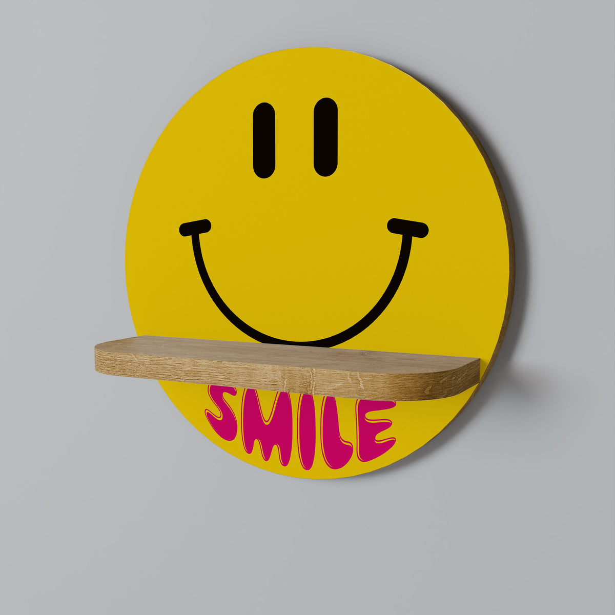 KEEP SMILING Dekoratives Wandregal