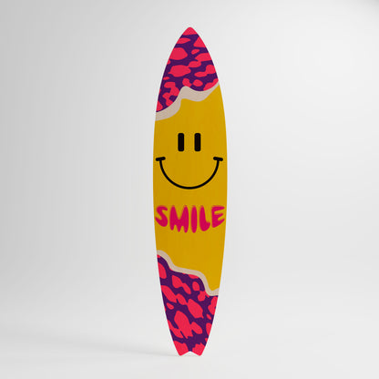 KEEP SMILING Deko-Surfboard
