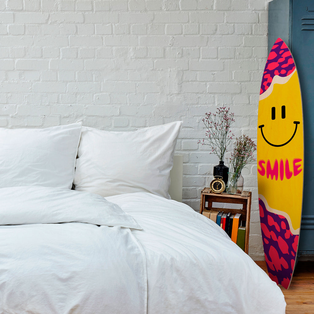 KEEP SMILING Surfboard Decorative Panel
