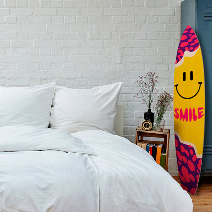 KEEP SMILING Deko-Surfboard
